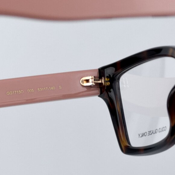 Gucci Women Havana Pink Cat Eye BRAND NEW Eyeglasses GG1715O 005 main image 5